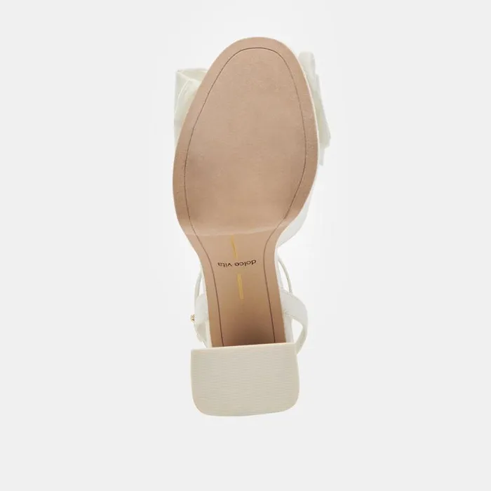 Dolce Vita Patton Heels Ivory Satin Women Heels