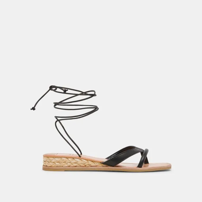 Dolce Vita Prax Sandals Black Leather Women Sandals