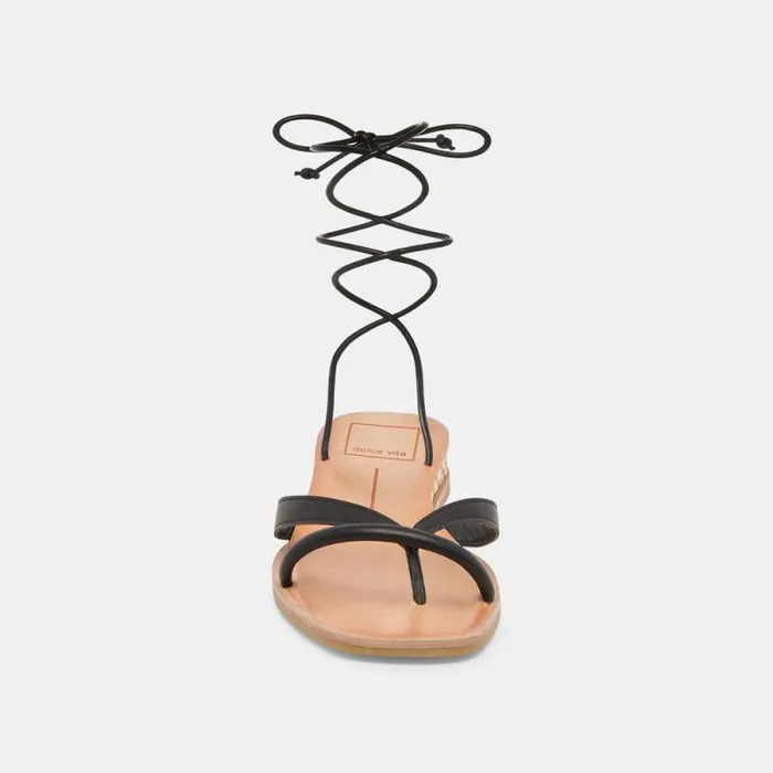 Dolce Vita Prax Sandals Black Leather Women Sandals
