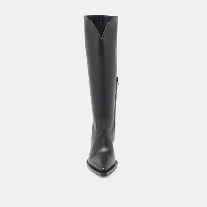 Dolce Vita Raj Boots Black Leather Women Boots and Booties