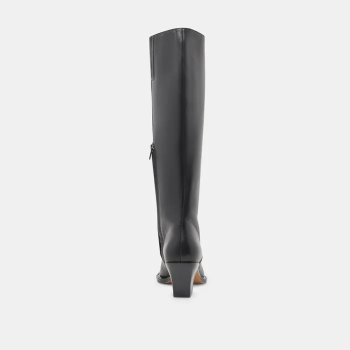 Dolce Vita Raj Boots Black Leather Women Boots and Booties