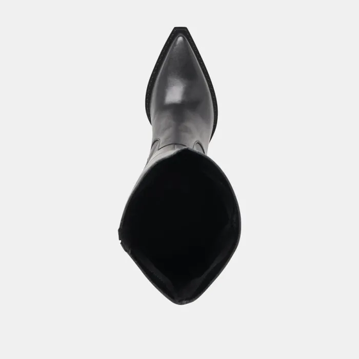 Dolce Vita Raj Boots Black Leather Women Boots and Booties