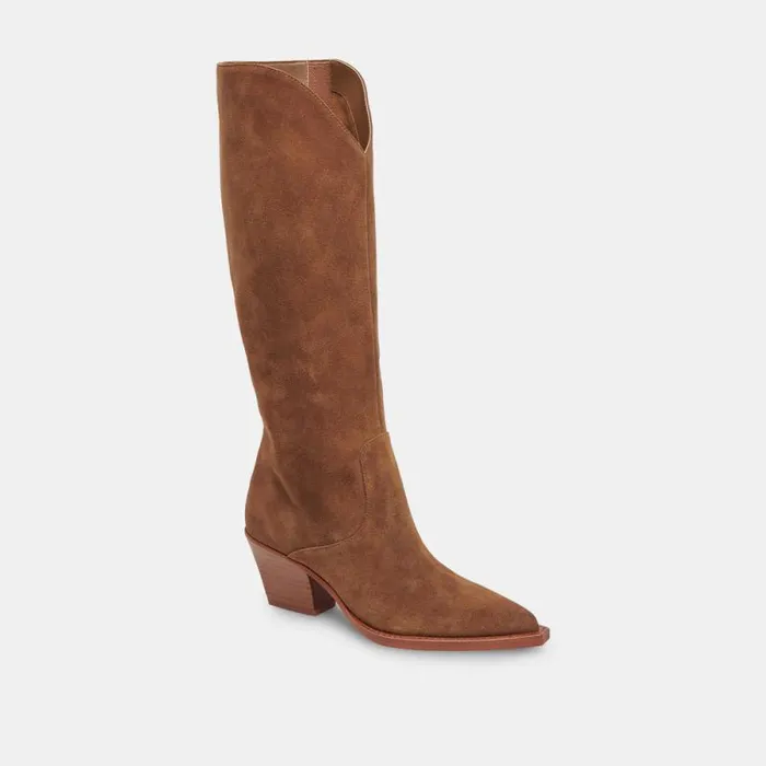 Dolce Vita Raj Boots Brown Suede Women Boots and Booties