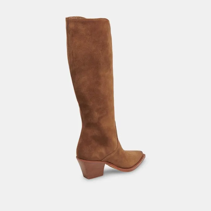 Dolce Vita Raj Boots Brown Suede Women Boots and Booties