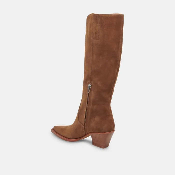 Dolce Vita Raj Boots Brown Suede Women Boots and Booties
