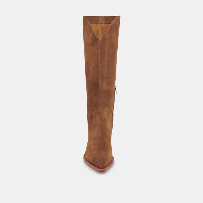 Dolce Vita Raj Boots Brown Suede Women Boots and Booties
