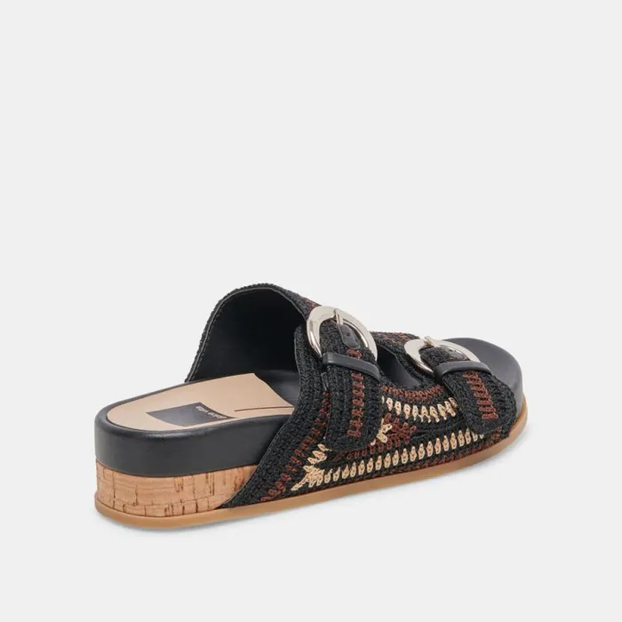 Dolce Vita Ralli Sandals Black Multi Knit Women Sandals
