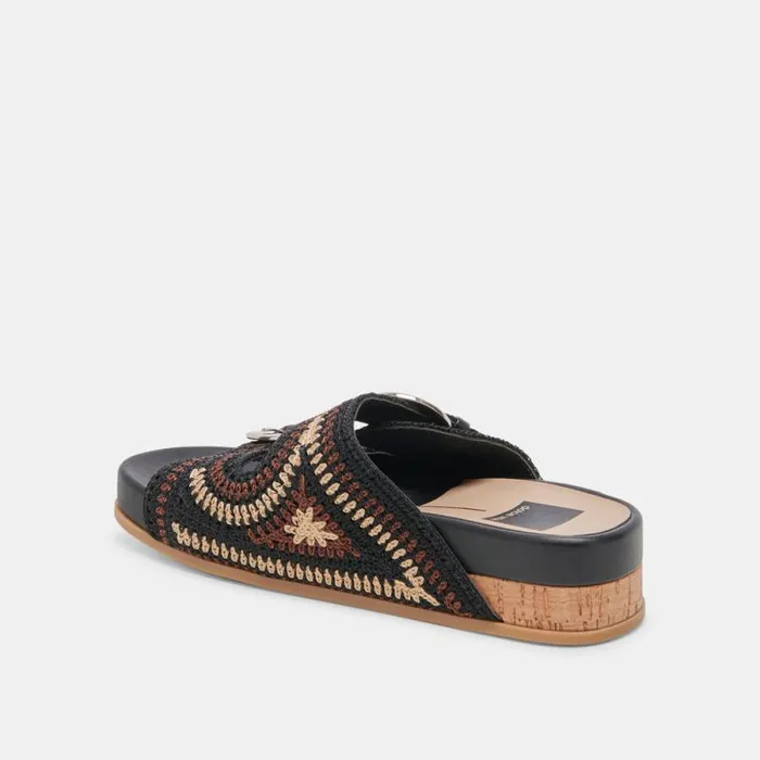 Dolce Vita Ralli Sandals Black Multi Knit Women Sandals