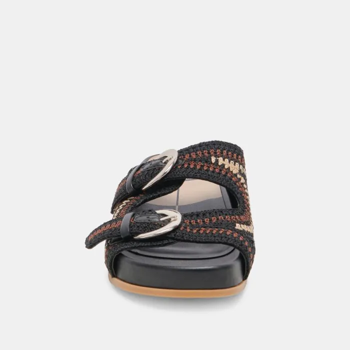 Dolce Vita Ralli Sandals Black Multi Knit Women Sandals