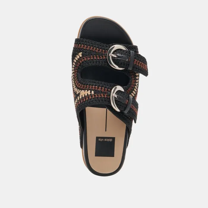 Dolce Vita Ralli Sandals Black Multi Knit Women Sandals