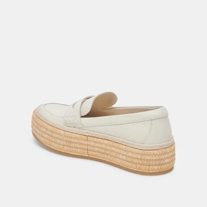 Dolce Vita Ranna Loafers Ivory Leather Women Sneakers