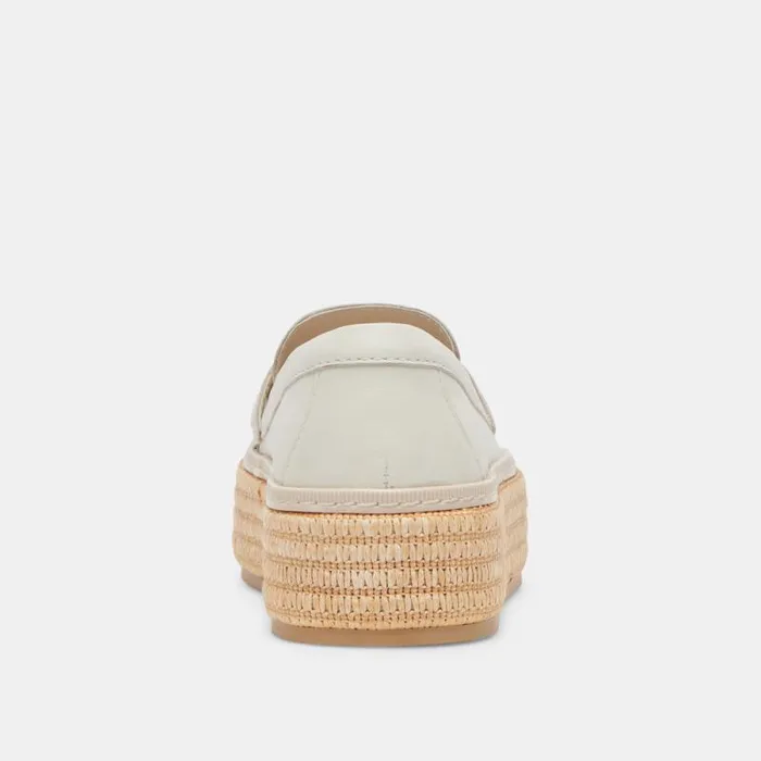Dolce Vita Ranna Loafers Ivory Leather Women Sneakers