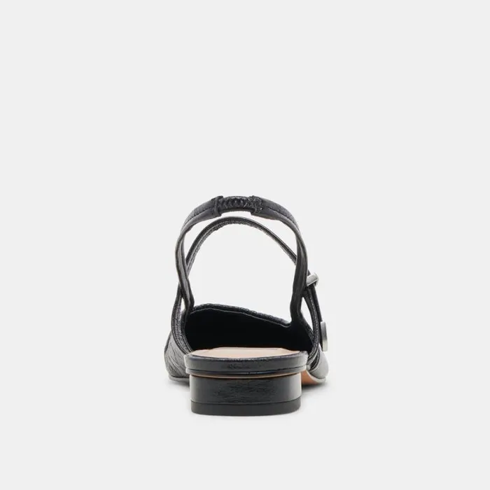 Dolce Vita Rianne Flats Midnight Crinkle Patent Women Flats and Loafers