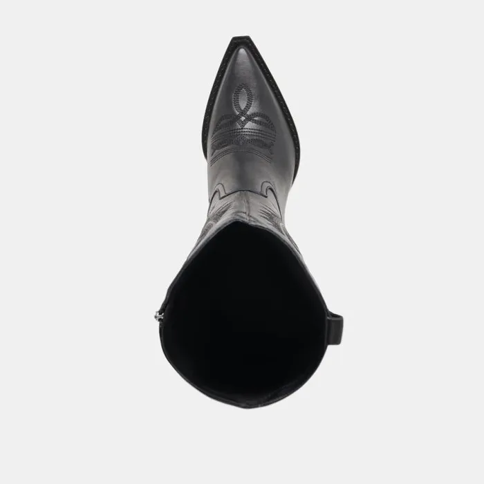 Dolce Vita Ryatt Extra Wide Calf Boots Black Leather Women Boots and Booties