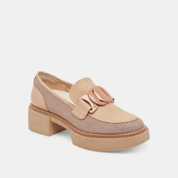 Dolce Vita Sandey Loafers Praline Mesh Women Heels