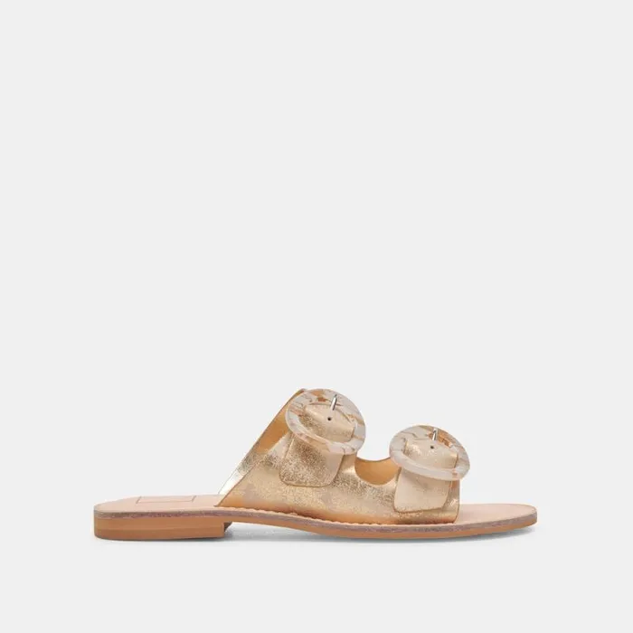 Dolce Vita Secily Sandals Light Gold Nubuck Women Sandals