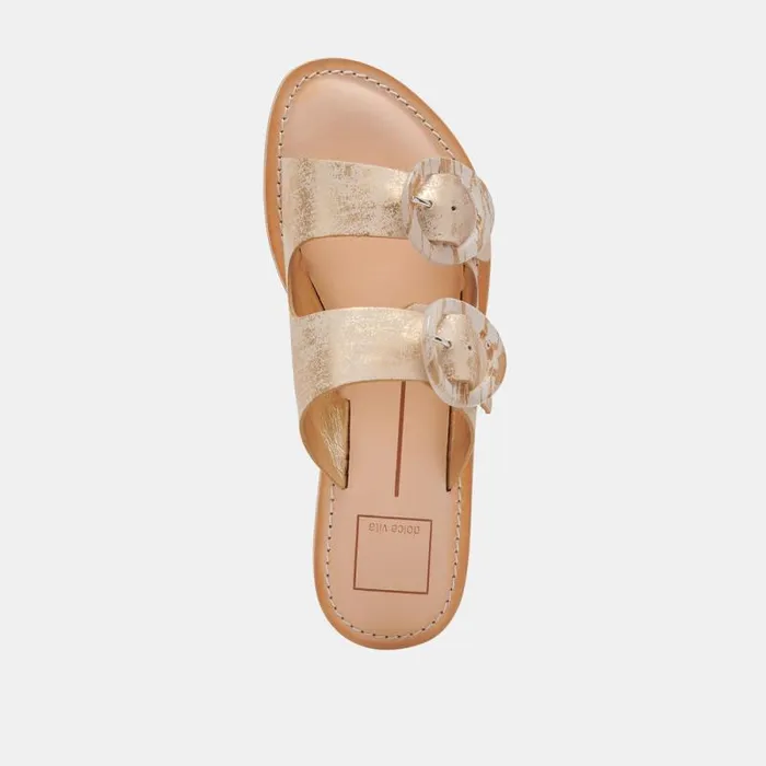 Dolce Vita Secily Sandals Light Gold Nubuck Women Sandals
