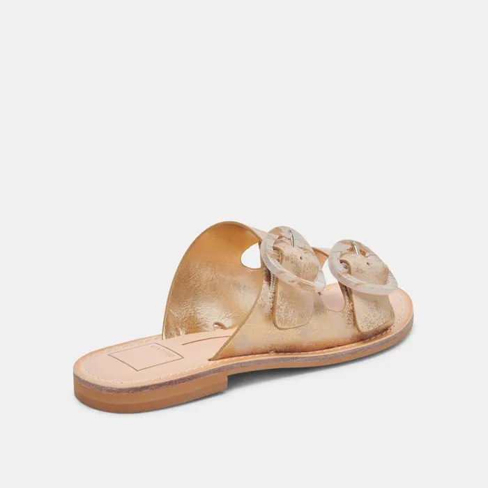 Dolce Vita Secily Sandals Light Gold Nubuck Women Sandals