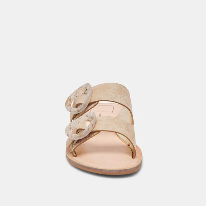 Dolce Vita Secily Sandals Light Gold Nubuck Women Sandals