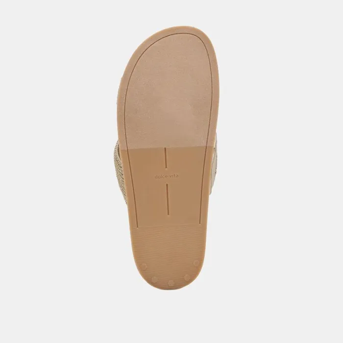 Dolce Vita Selda Sandals Gold Raffia Women Sandals