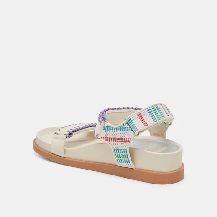 Dolce Vita Senora Sandals Ivory Multi Nubuck Women Sandals