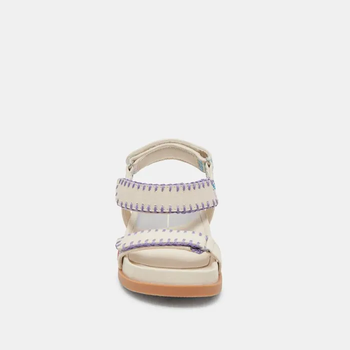 Dolce Vita Senora Sandals Ivory Multi Nubuck Women Sandals
