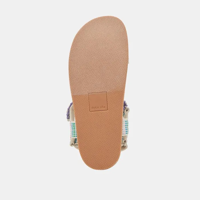 Dolce Vita Senora Sandals Ivory Multi Nubuck Women Sandals