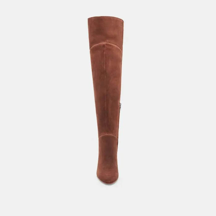 Dolce Vita Sury Boots Dark Saddle Suede Women Boots and Booties
