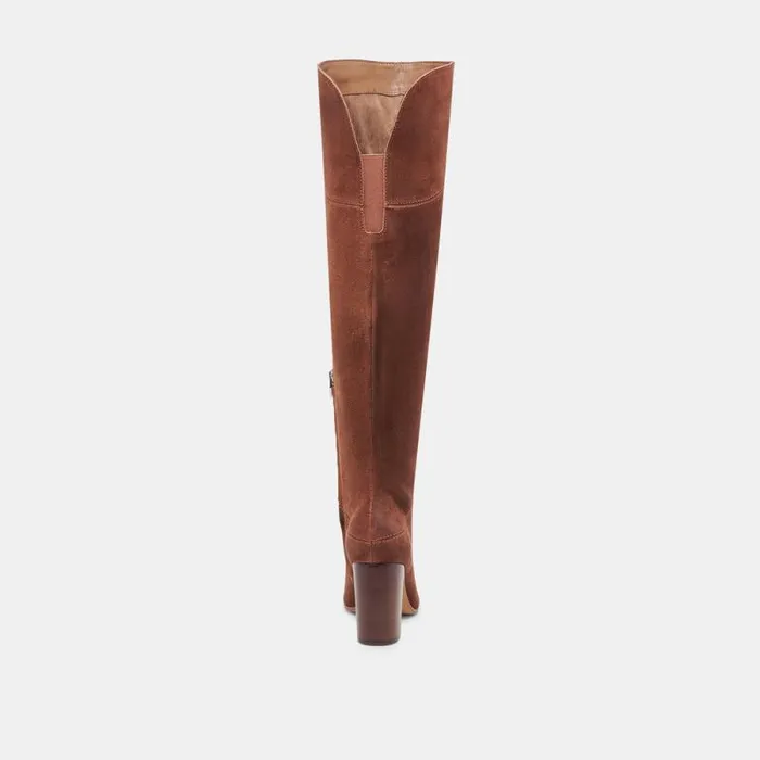 Dolce Vita Sury Boots Dark Saddle Suede Women Boots and Booties