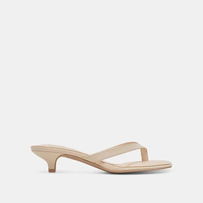 Dolce Vita Tasiah Sandals Bone Leather Women Heels