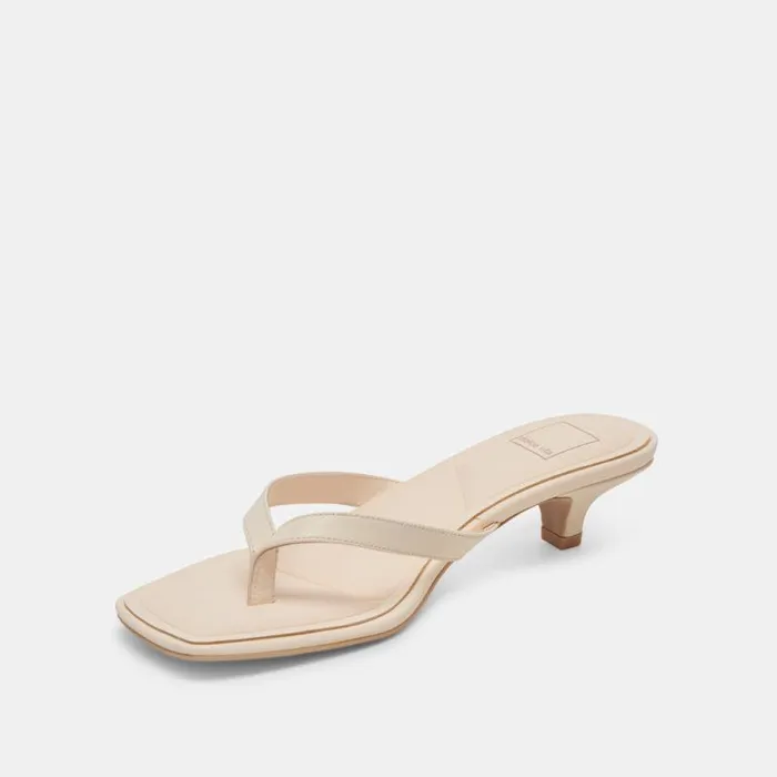 Dolce Vita Tasiah Sandals Bone Leather Women Heels