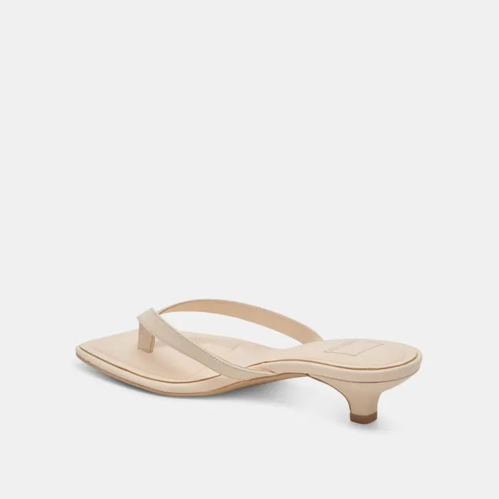 Dolce Vita Tasiah Sandals Bone Leather Women Heels