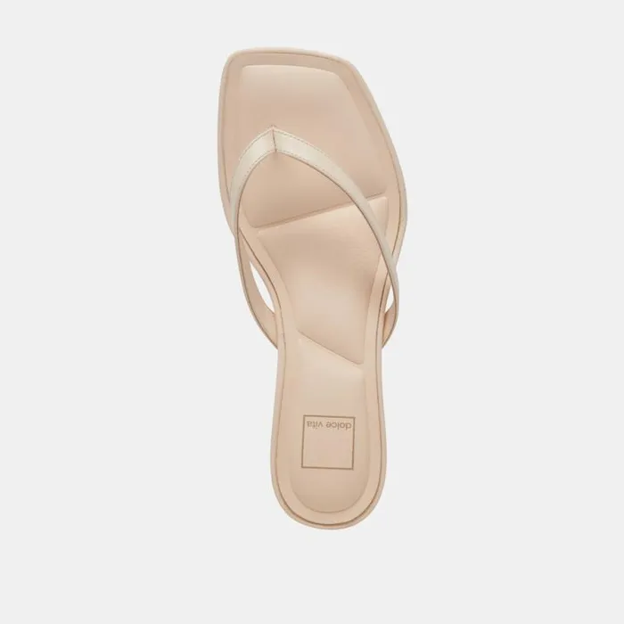 Dolce Vita Tasiah Sandals Bone Leather Women Heels