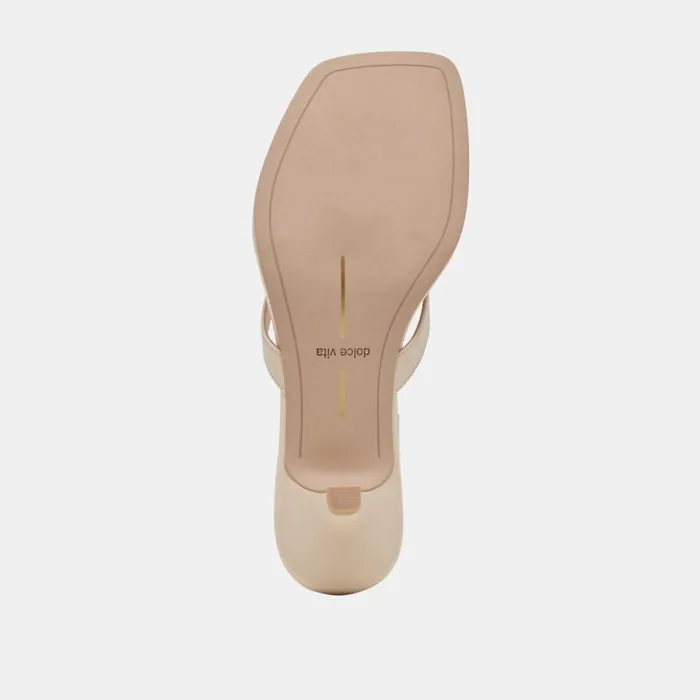 Dolce Vita Tasiah Sandals Bone Leather Women Heels
