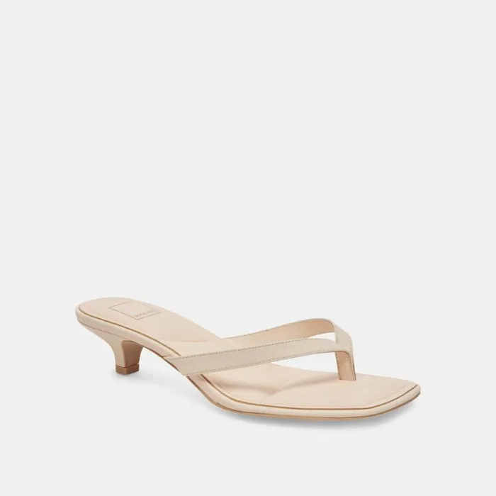 Dolce Vita Tasiah Sandals Bone Leather Women Heels