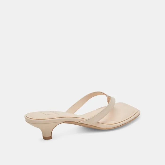 Dolce Vita Tasiah Sandals Bone Leather Women Heels
