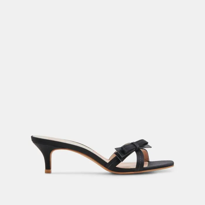 Dolce Vita Terisa Heels Onyx Satin Women Heels