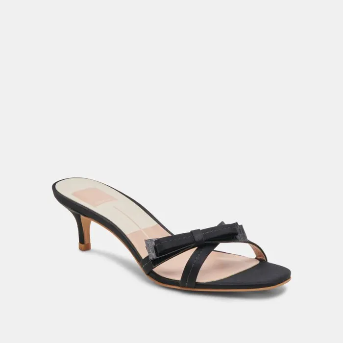 Dolce Vita Terisa Heels Onyx Satin Women Heels