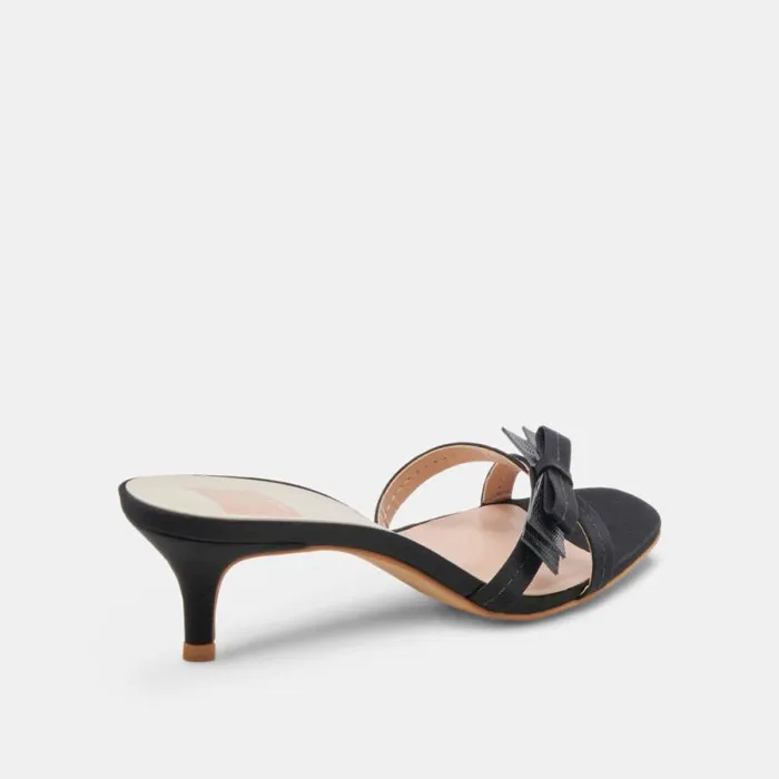 Dolce Vita Terisa Heels Onyx Satin Women Heels