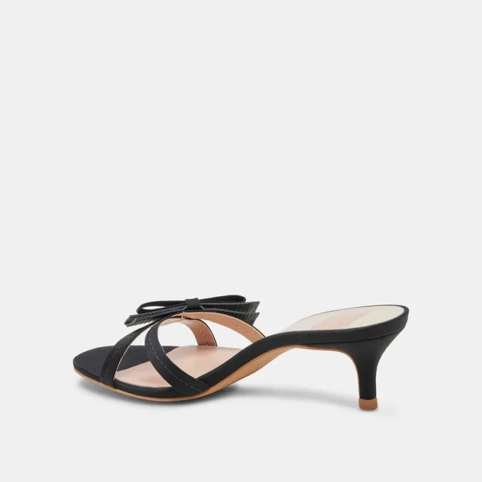 Dolce Vita Terisa Heels Onyx Satin Women Heels