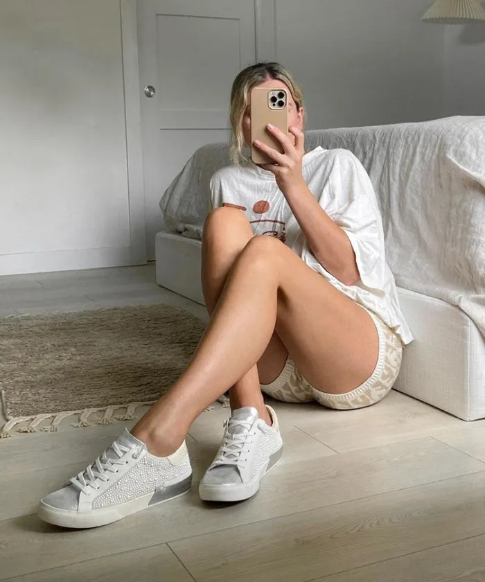 Dolce Vita Zina Pearl Sneakers Vanilla Pearls Women Sneakers