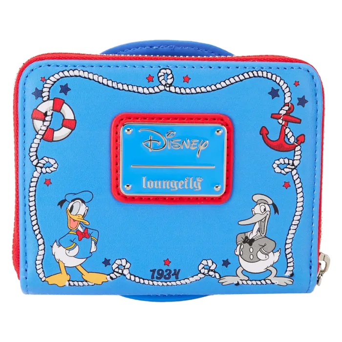 Donald Duck 90th Anniversary Lenticular Zip Around Wallet Unisex Loungefly Bags and Wallets Donald Duck 90th Anniversary Lenticular Zip Around Wallet Unisex Loungefly Bags and Wallets