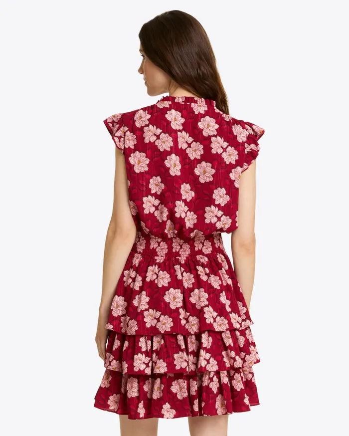 Draper James Dresses Women Alana Tiered Dress In Lurex Crepe