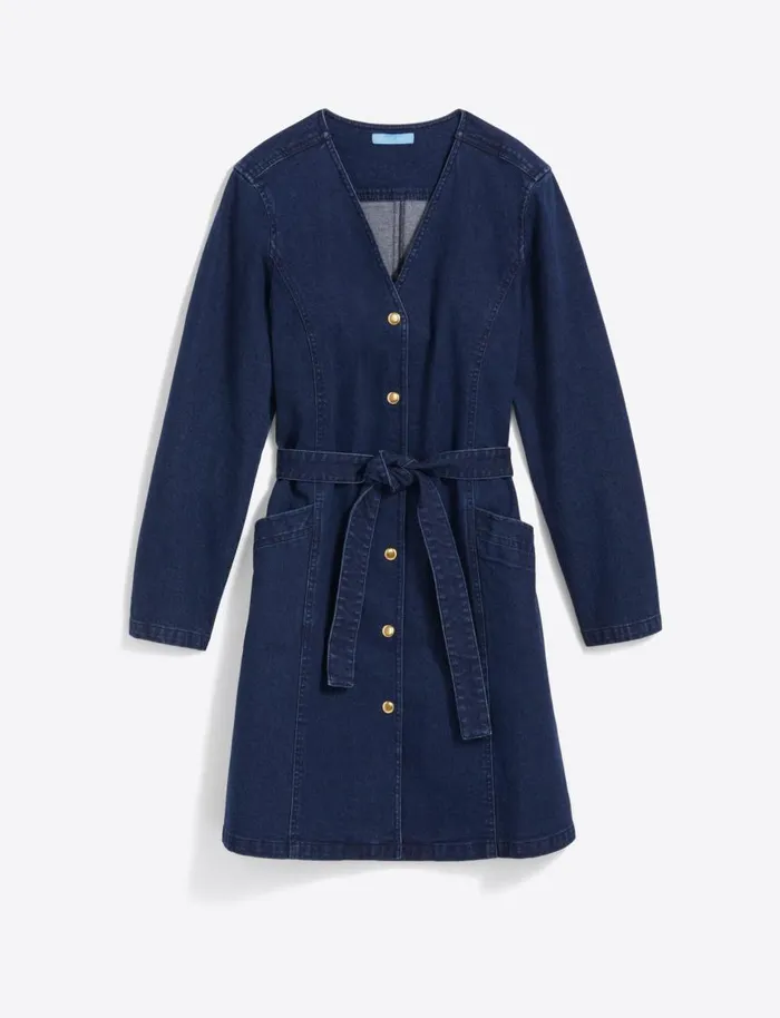 Draper James Dresses Women Colbie Snap Front Dress In Denim