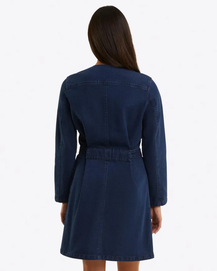 Draper James Dresses Women Colbie Snap Front Dress In Denim