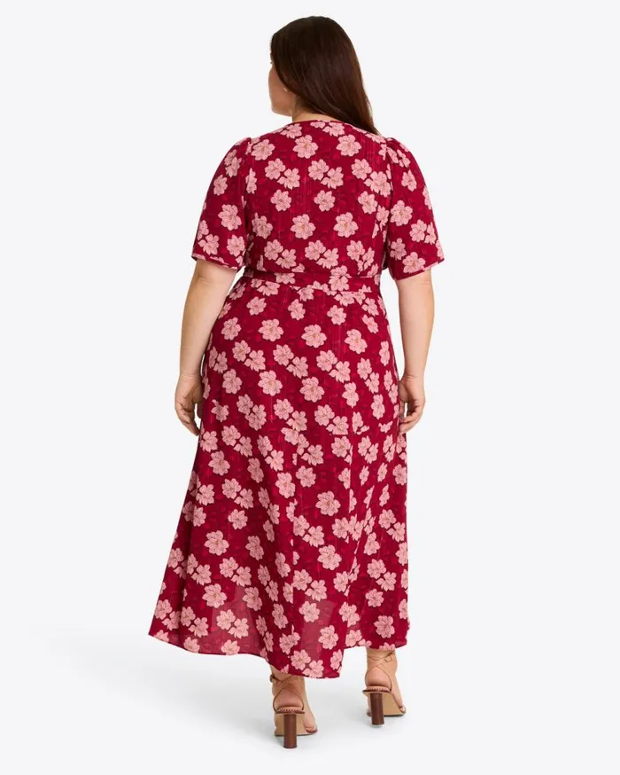 Draper James Dresses Women Fiona Wrap Midi Dress In Lurex Crepe