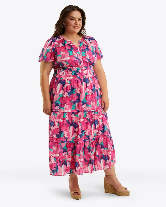 Draper James Dresses Women Hollie Midi Dress In Shadow Stripe