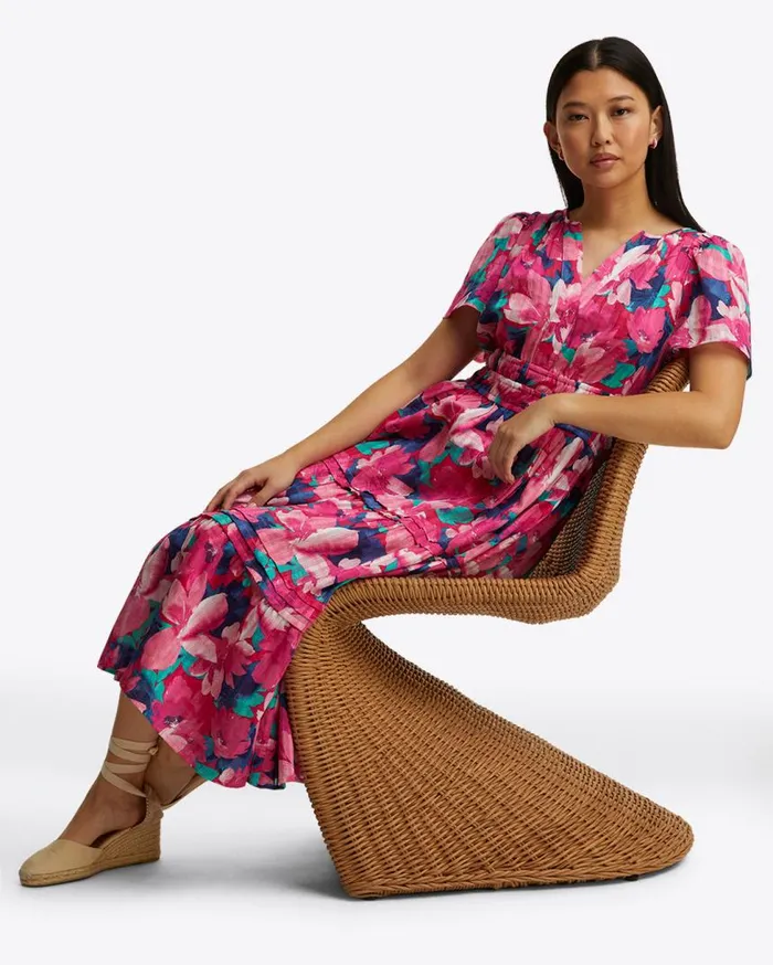 Draper James Dresses Women Hollie Midi Dress In Shadow Stripe