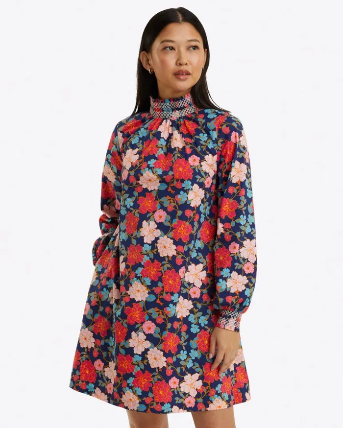 Draper James Dresses Women Lindsay Shift Mini Dress In Stretch Poplin
