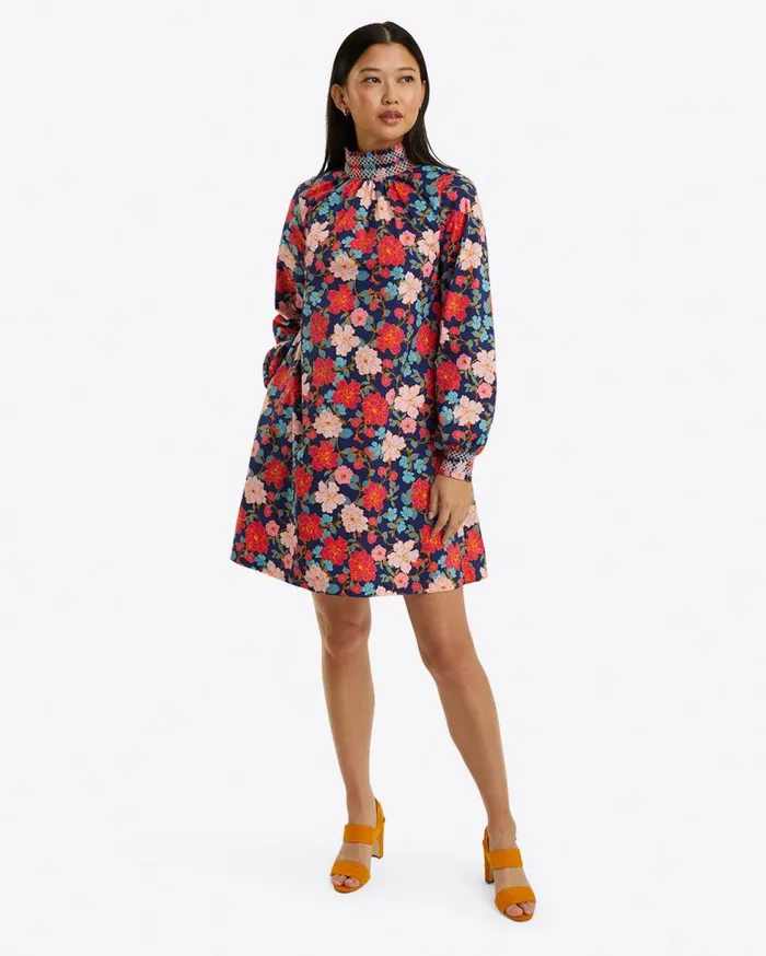 Draper James Dresses Women Lindsay Shift Mini Dress In Stretch Poplin